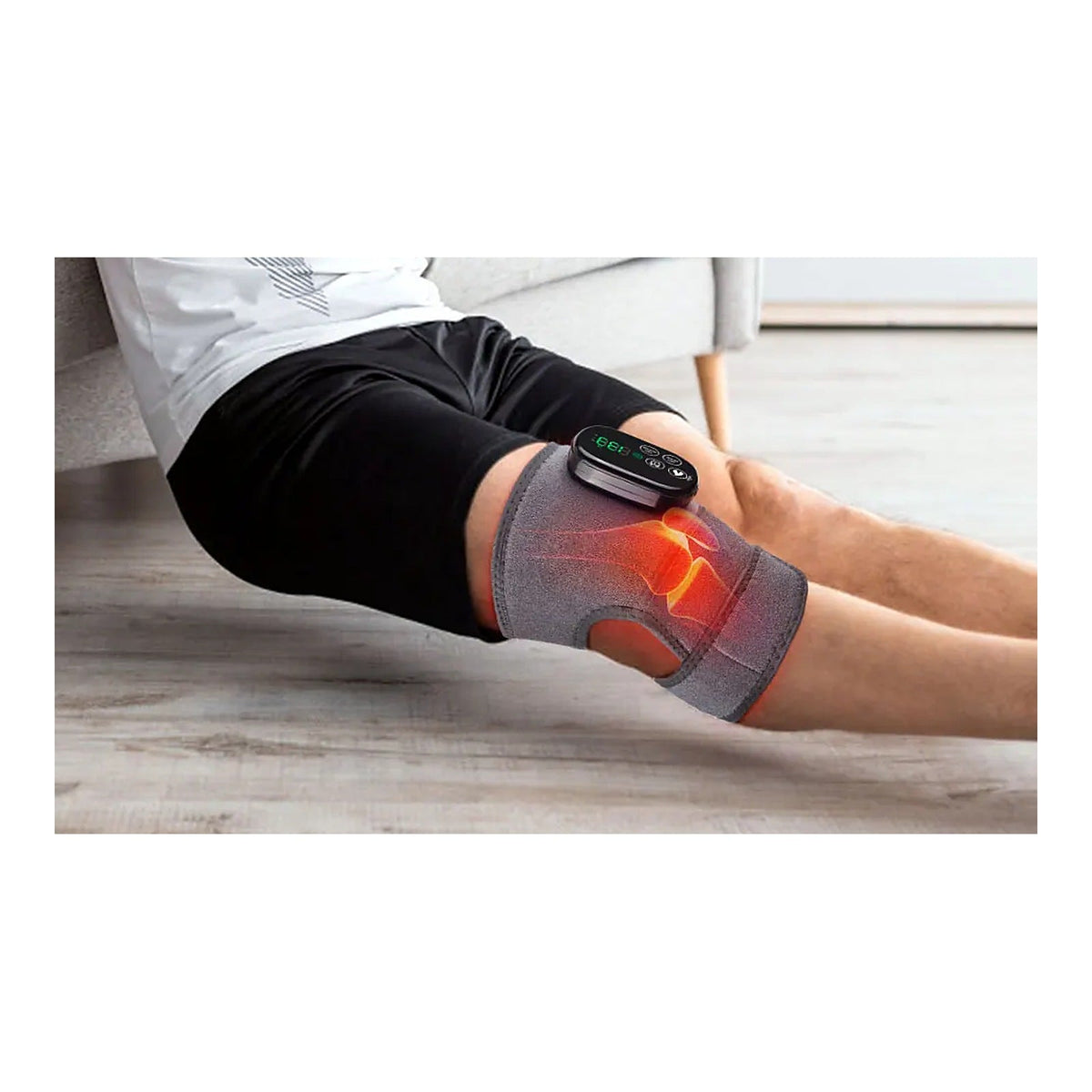 Two motors, one either side of the kneecap.