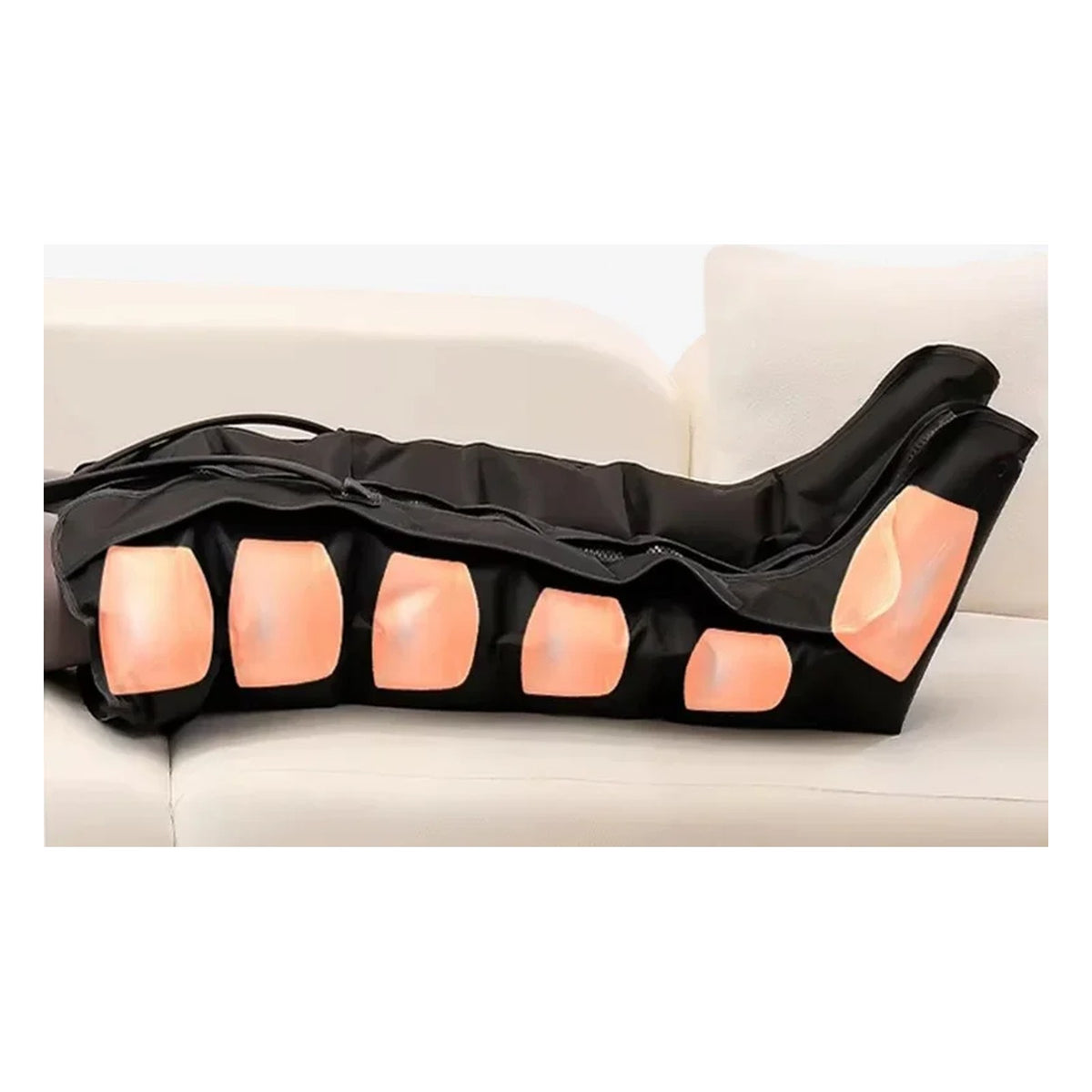 TORQ Legs compression boots showing the sequential air chambers